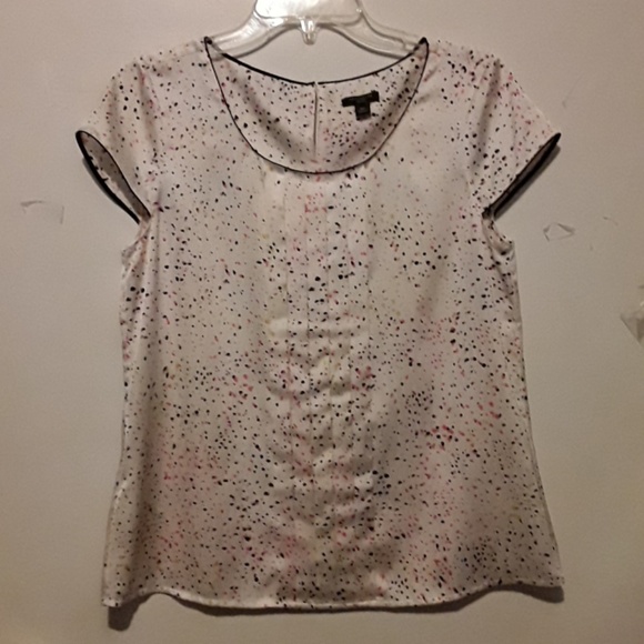 Ann Taylor Tops - Ann Taylor NWOT silk like top with spattered paint